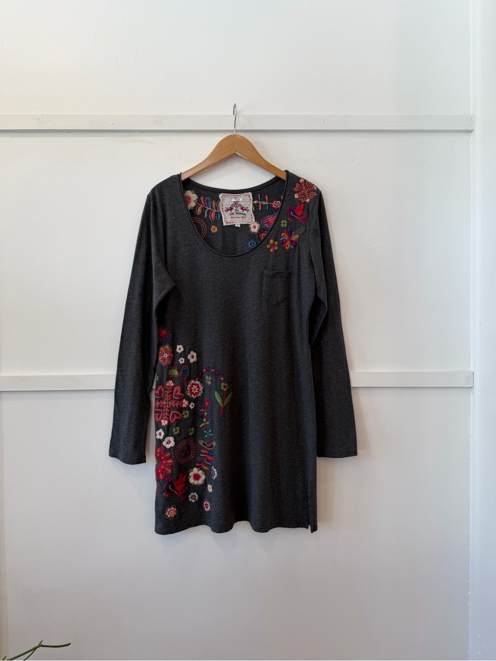 Johnny Was Embroidered Colorful Tunic Top Dress size L - Picture 10 of 14